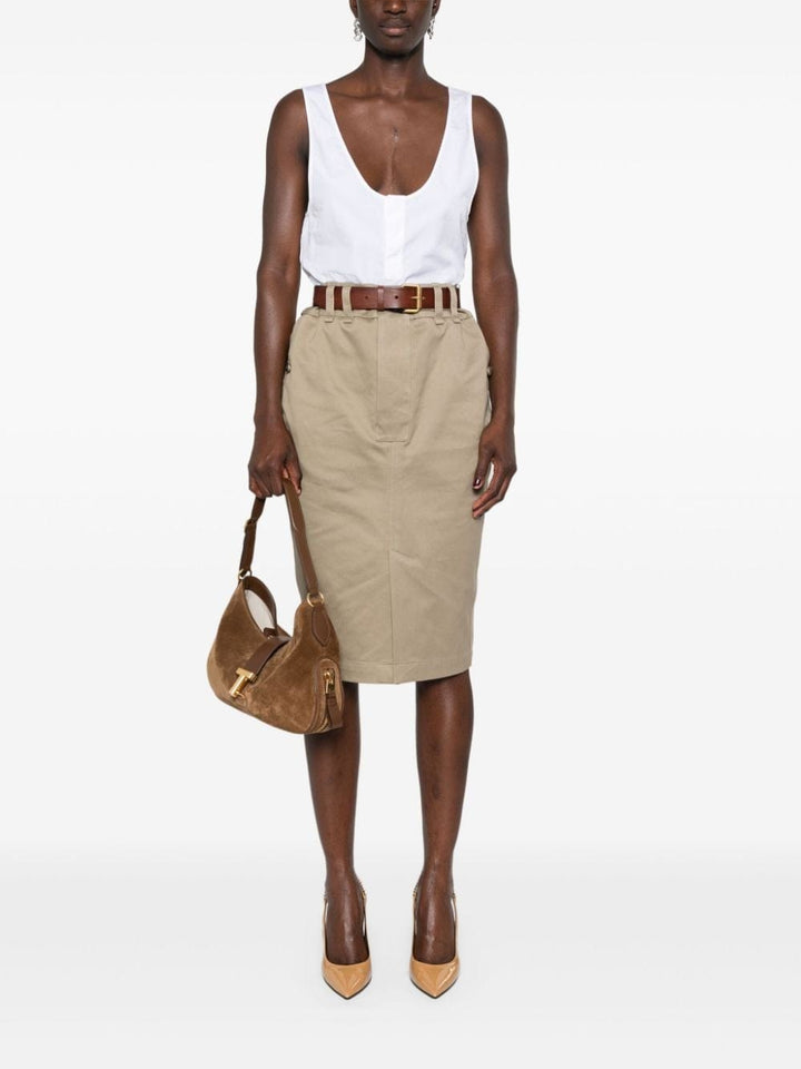 Saint Laurent Skirts 40 Saint Laurent Skirts Beige Saint Laurent Beige Skirt | Timeless Design | Luxurious Craftsmanship Brand