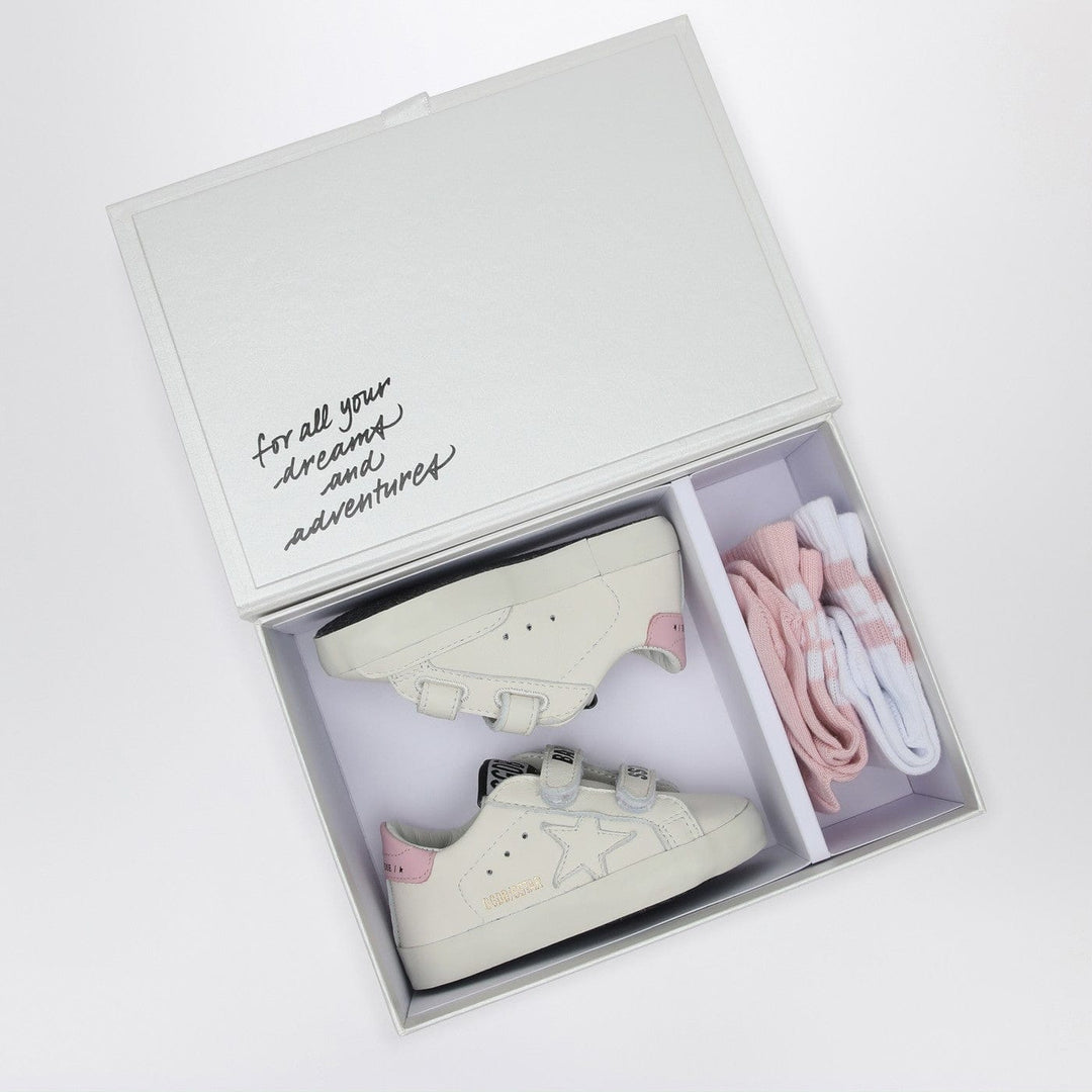 Socks Golden Goose - Set Sneaker Baby School white/pink with socks Brand
