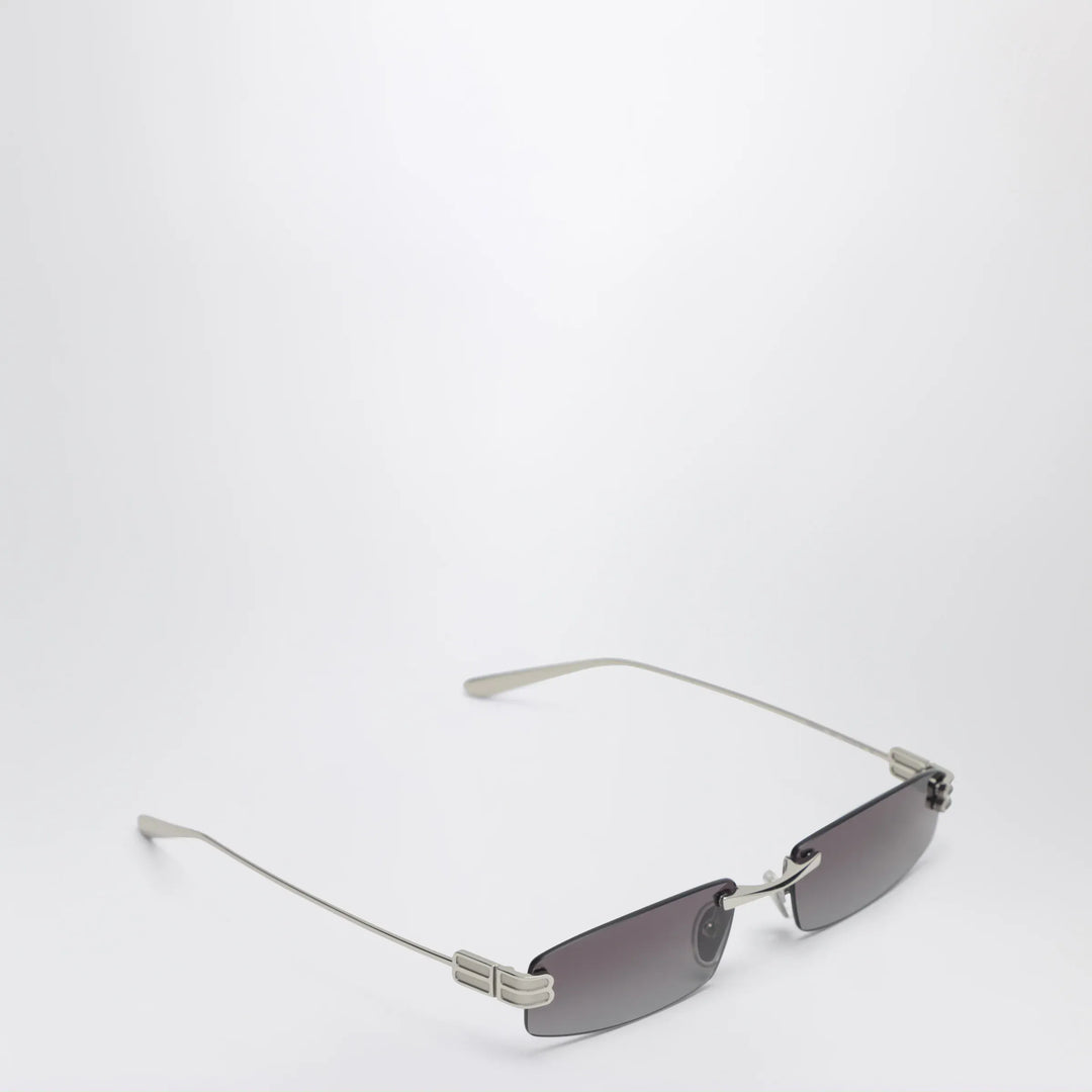 Balenciaga - Gossip rectangular Silver/Gradient Grey sunglasses Brand Sunglasses TU