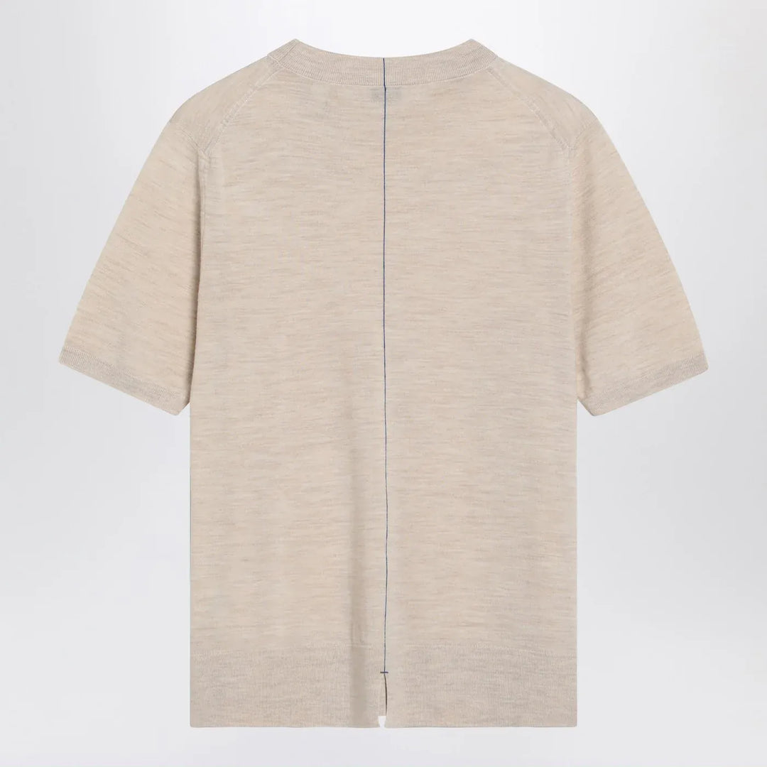 Burberry - Beige wool sweater Brand Sweater