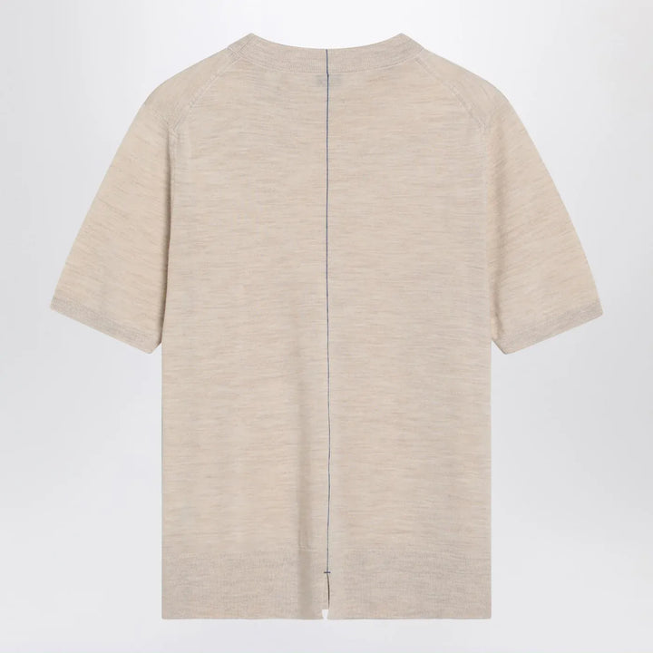 Burberry - Beige wool sweater Brand Sweater