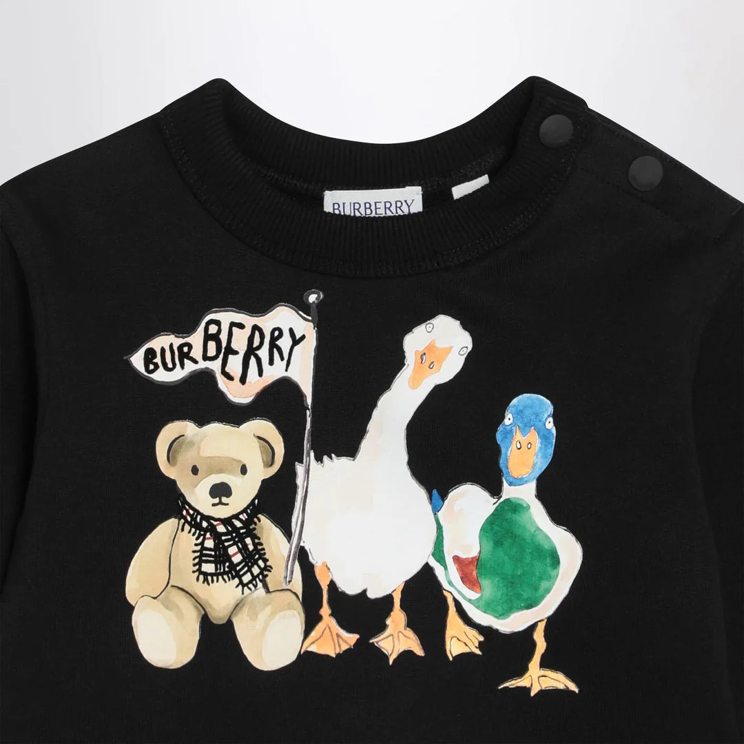 Burberry - Black sweatshirt with Thomas bear and friends Brand Sweatershirt 6