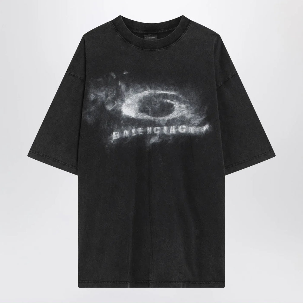 Balenciaga - Black faded Crayon Loop oversize T-shirt Brand T-shirt S