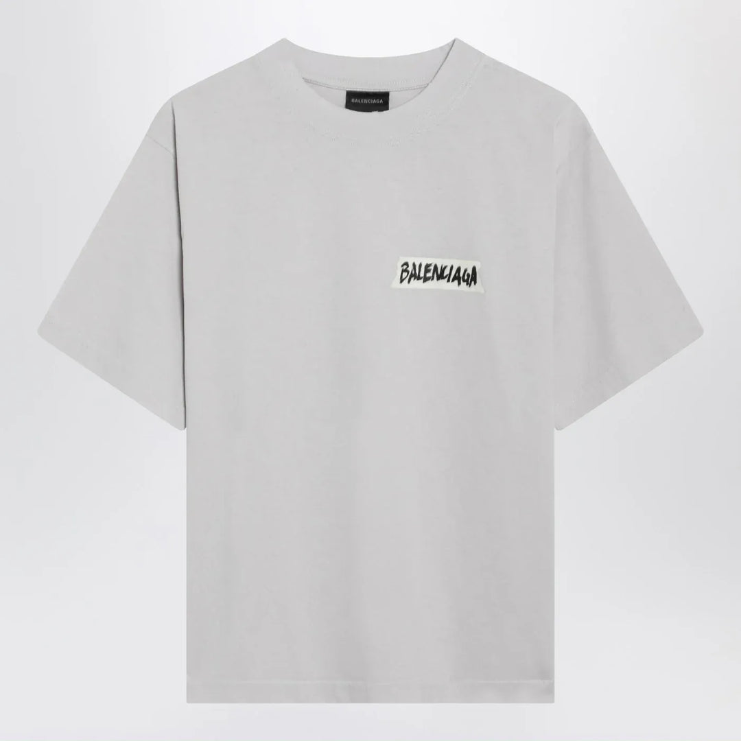 Balenciaga - White Masking Tape T-shirt, medium fit Brand T-Shirt XS