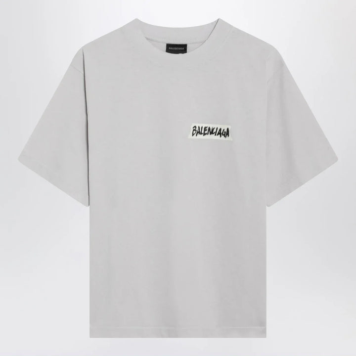 Balenciaga - White Masking Tape T-shirt, medium fit Brand T-Shirt XS