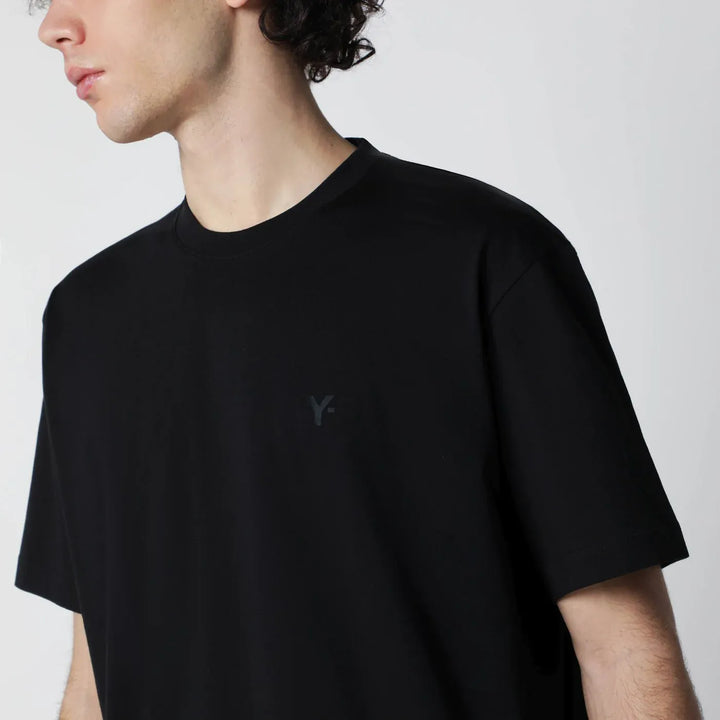 adidas Y-3 - Black T-shirt with logo Brand T-Shirts