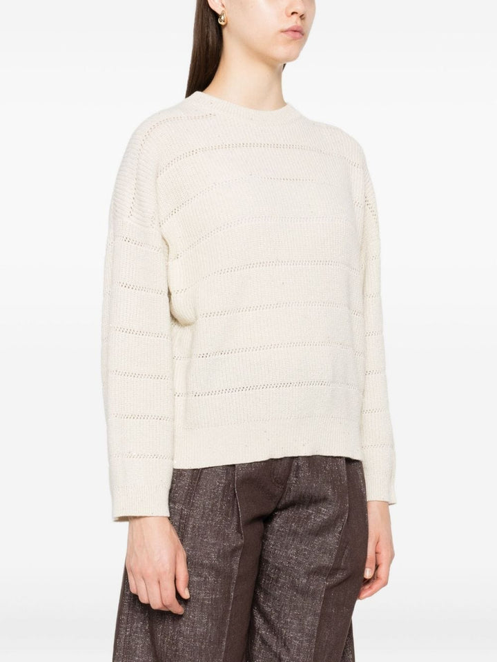 Brunello Cucinelli Topwear Brunello Cucinelli Sweaters Beige Brunello Cucinelli Sweaters Beige Brand