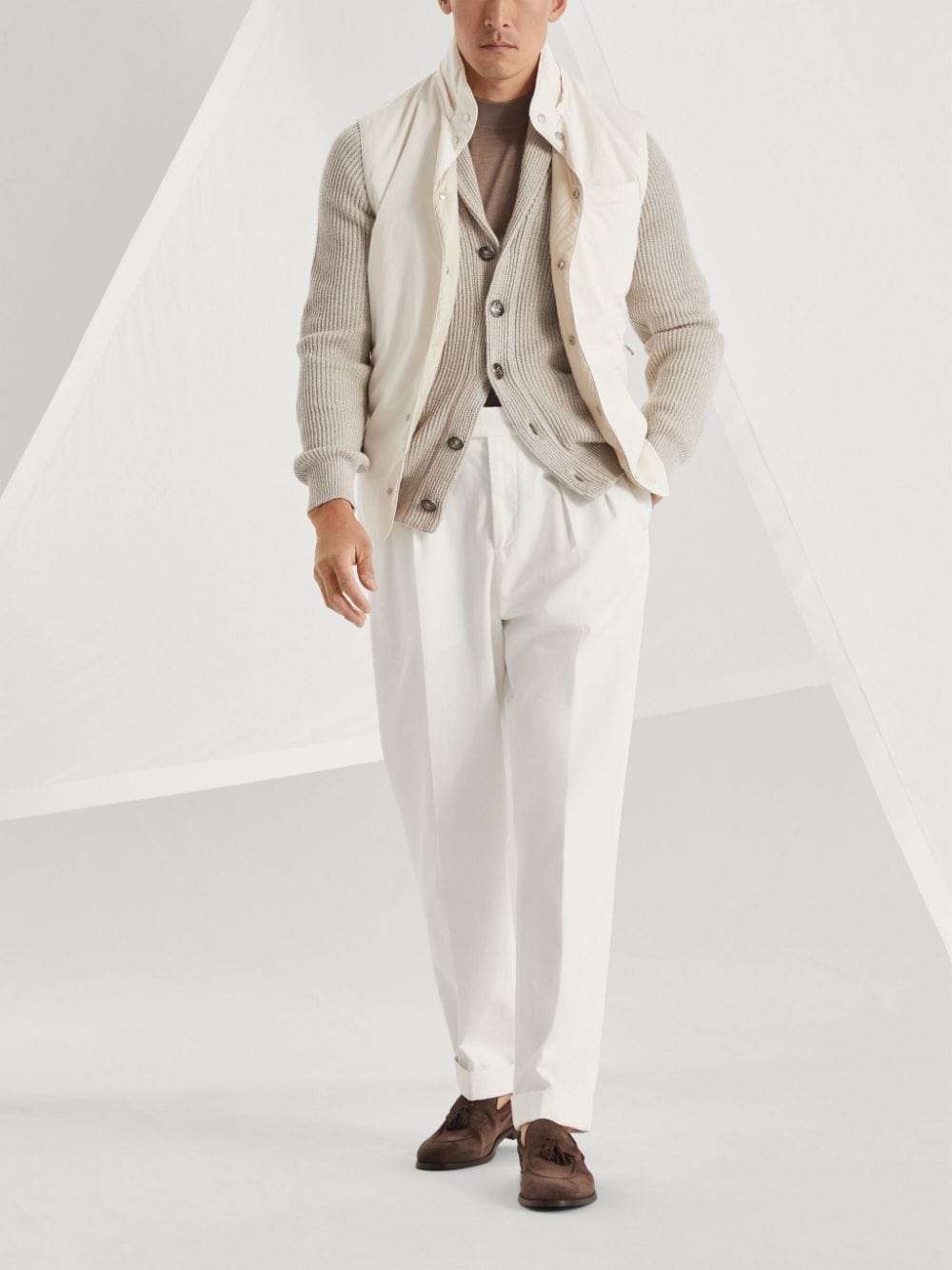 Brunello Cucinelli Topwear 48 Brunello Cucinelli Sweaters Beige Brunello Cucinelli Sweaters Beige Brand