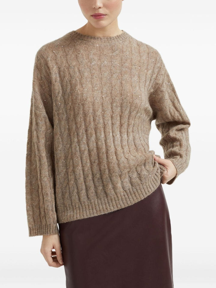 Brunello Cucinelli Topwear Brunello Cucinelli Sweaters Brown Brunello Cucinelli Sweaters Brown Brand