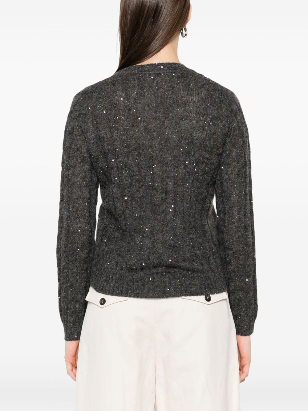 Brunello Cucinelli Topwear Brunello Cucinelli Sweaters Grey Brunello Cucinelli Sweaters Grey Brand