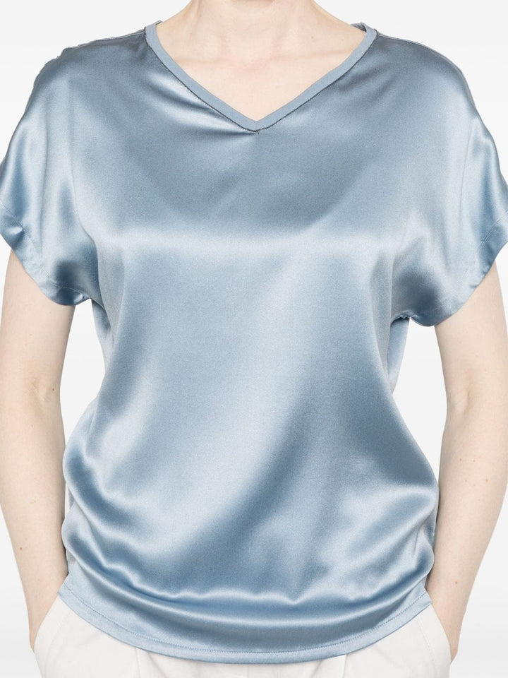 Brunello Cucinelli Topwear S Brunello Cucinelli Top Clear Blue Brunello Cucinelli Top Clear Blue Brand