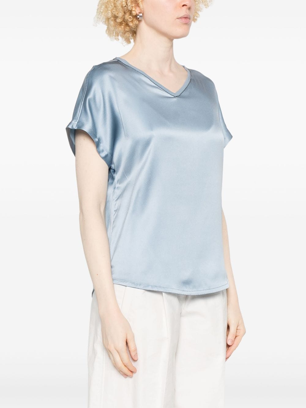 Brunello Cucinelli Topwear S Brunello Cucinelli Top Clear Blue Brunello Cucinelli Top Clear Blue Brand