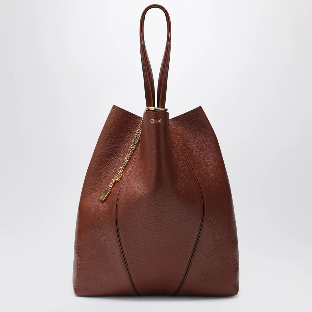 Chloé - Large brown Chloé Spin Tote Bag Brand Tote Bag U