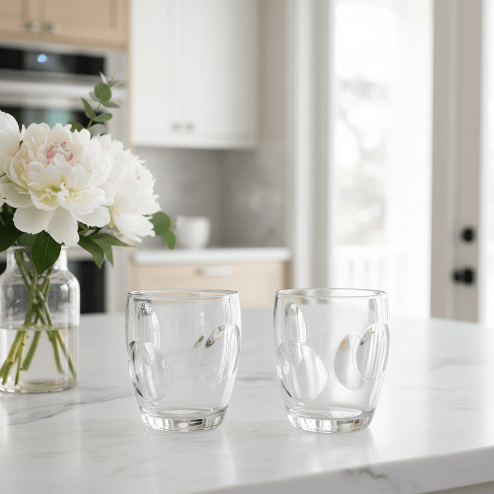 Mario Luca Giusti Fisheye Set of 2 Tumblers Clear Brand Tumblers