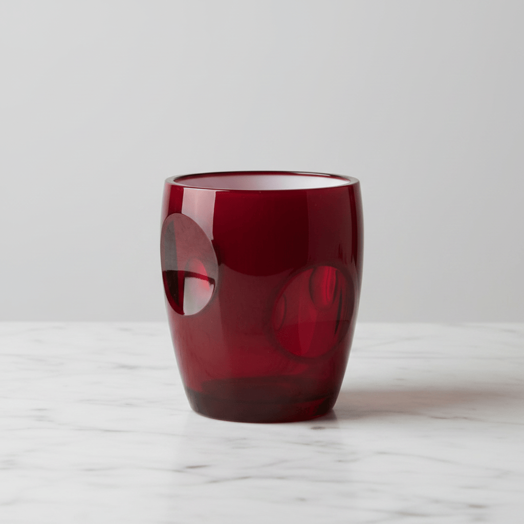 Mario Luca Giusti Fisheye Set of 2 Tumblers Red Brand Tumblers