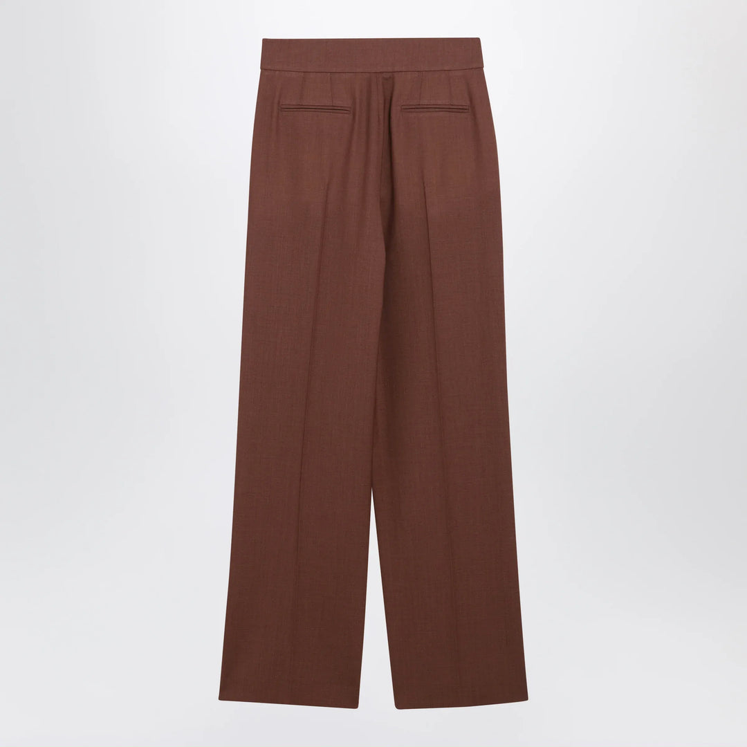 Valentino - Light Brown Wool Trousers Brand