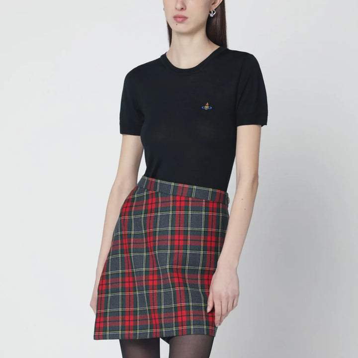 Vivienne Westwood - Black Bea wool and silk top Brand M