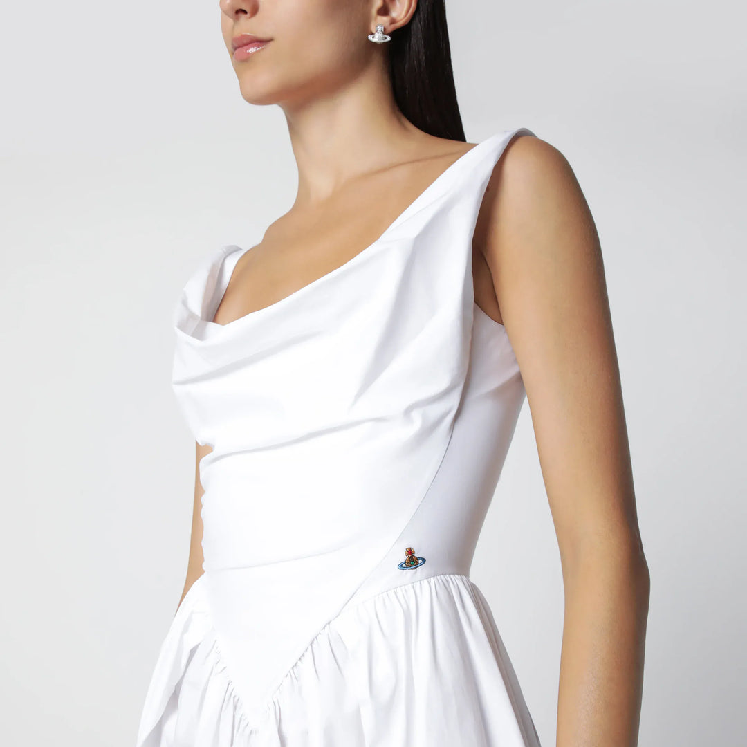 Vivienne Westwood - Sunday midi cotton poplin dress in white Brand