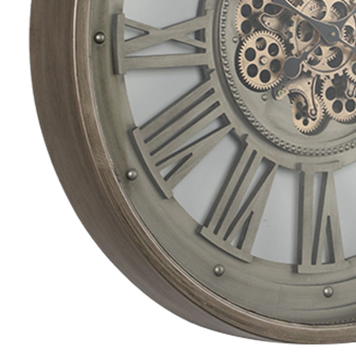 Chilli Wall Clock Agakan Round Industrial Age Wall Clock Silver Brand