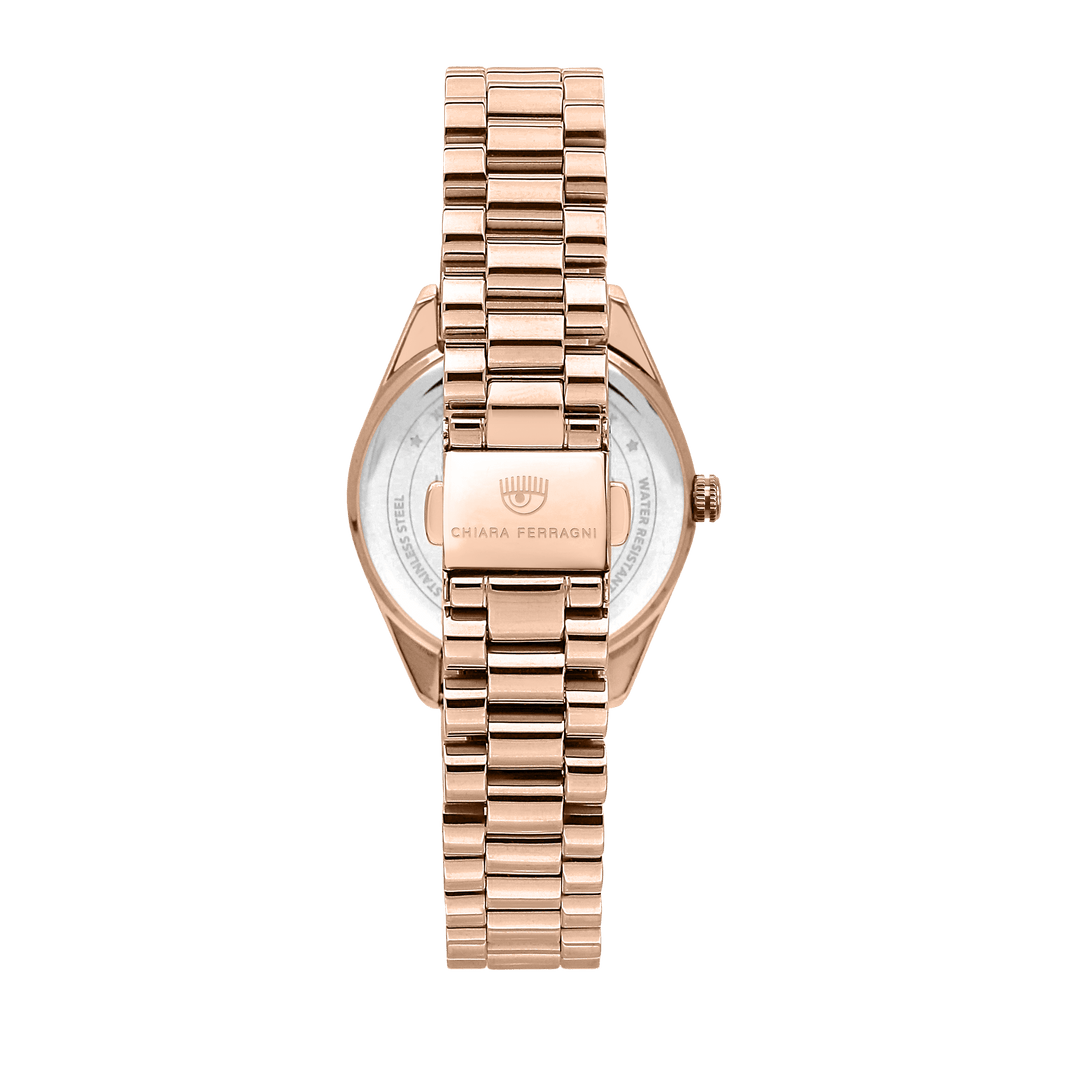 Chiara Ferragni Watch Chiara Ferragni Everyday Rose Gold Glitter Watch Brand