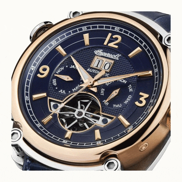 Ingersoll Watch Ingersoll Michigan Automatic Blue Watch Stainless Steel Rose Gold Ingersoll Michigan Automatic Blue Watch I Authorised Retailer Shop Now Brand