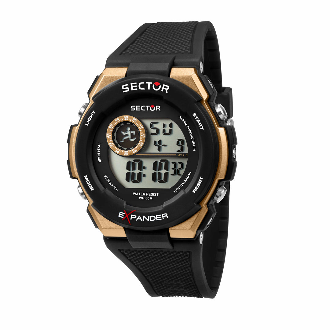Sector Watch Sector EX-10 Rose Gold Bezel Digital Watch Brand