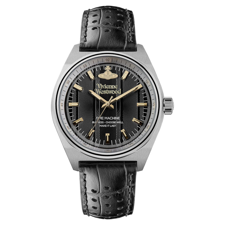 Vivienne Westwood Watch Vivienne Westwood Sydenham Racing Watch Black Leather Strap Sydenham Black Leather Watch By Vivienne Westwood Designer For Women  Brand