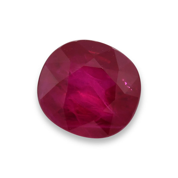 3.00 Carat Red BURMESE Cushion Ruby GRS