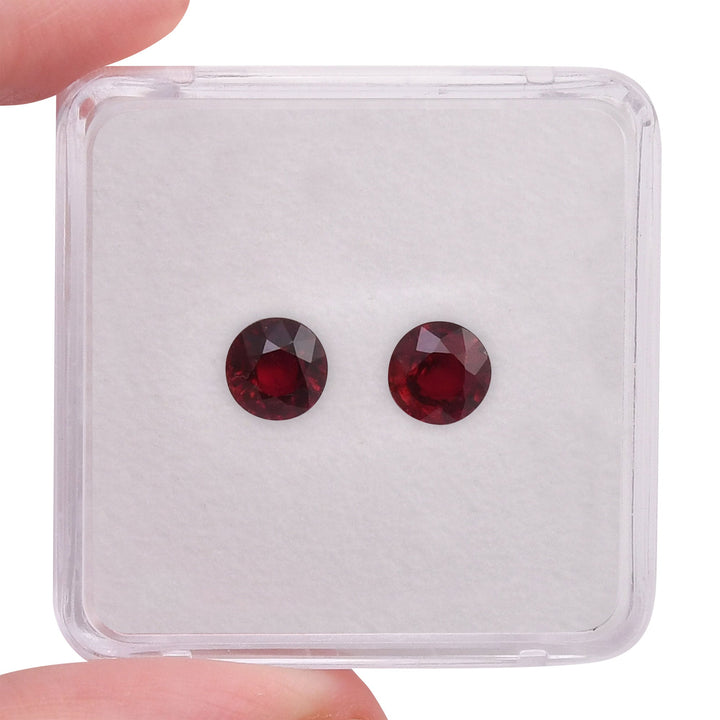 2.80 Carat Red  Round Ruby