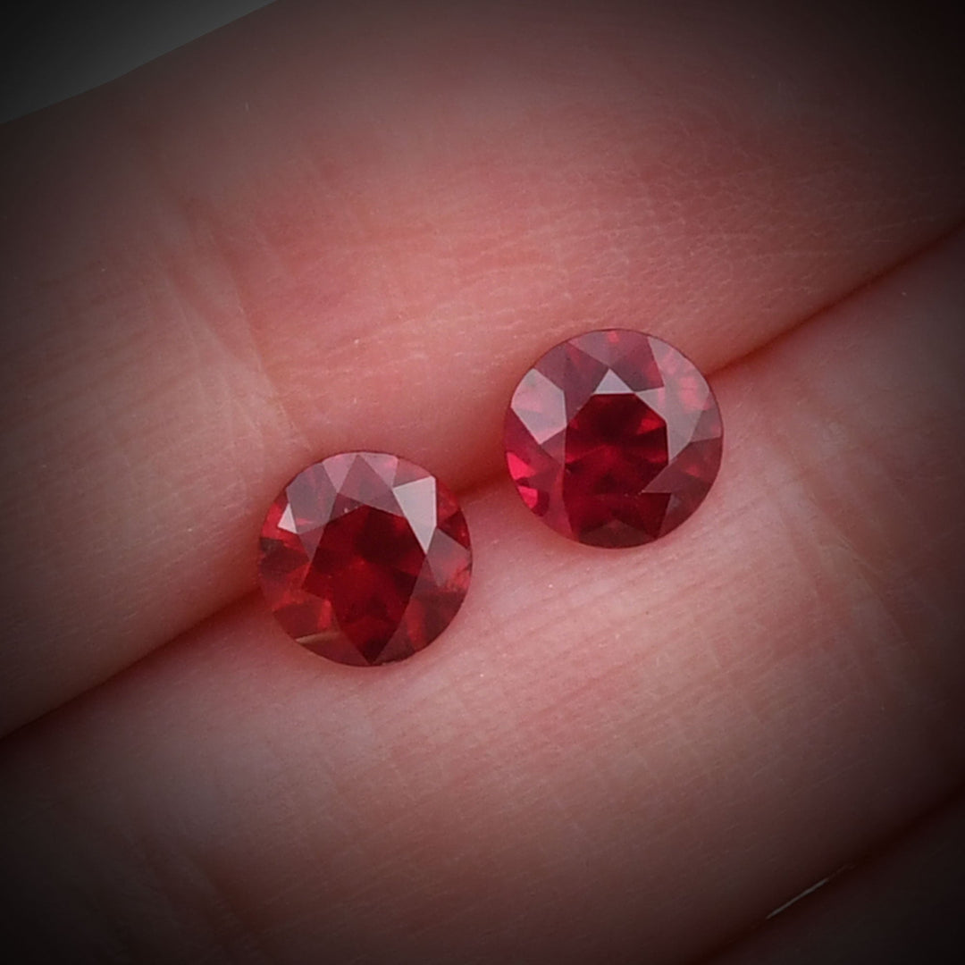 2.42 Carat Red  Round Ruby