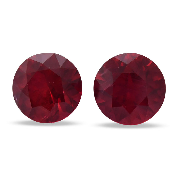 2.42 Carat Red  Round Ruby