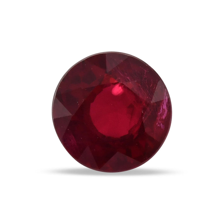 1.56 Carat Red  Round Ruby