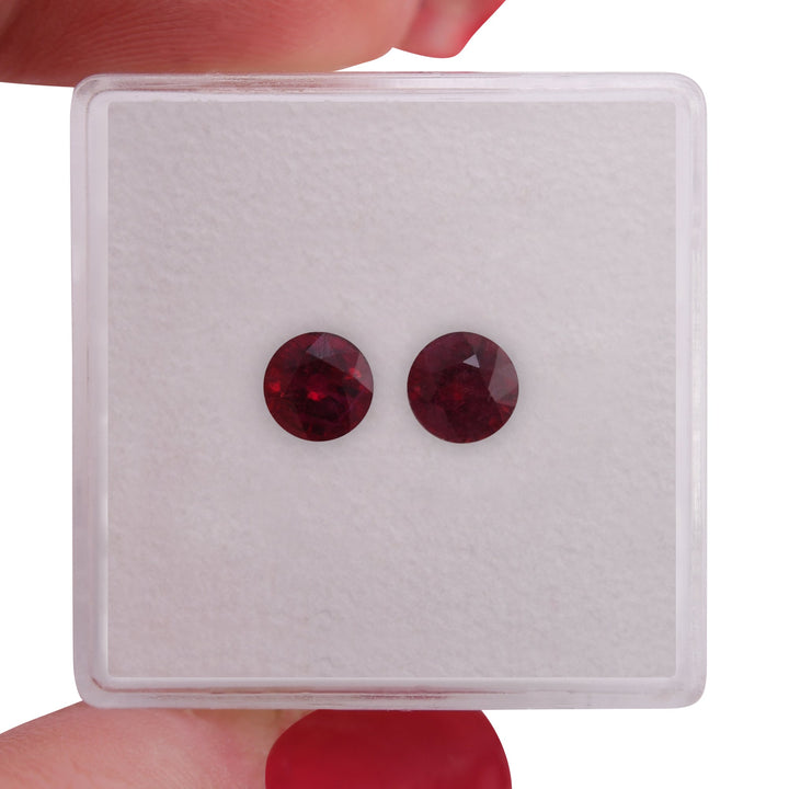 1.17 Carat Red MOZAMBICAN Round Ruby