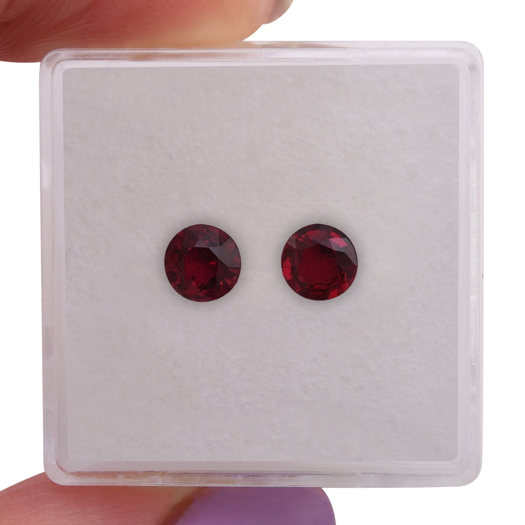 1.16 Carat Red MOZAMBICAN Round Ruby