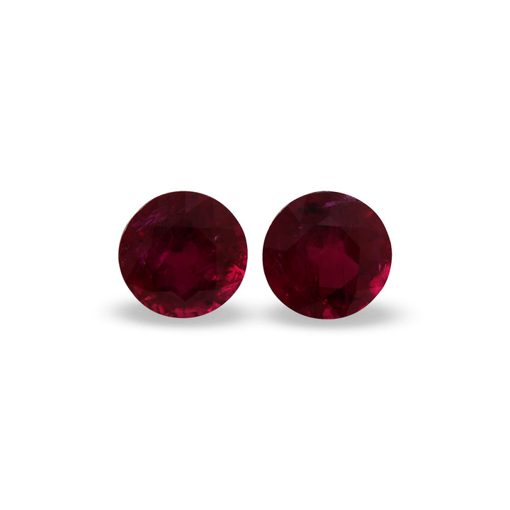 1.63 Carat Red MOZAMBICAN Round Ruby