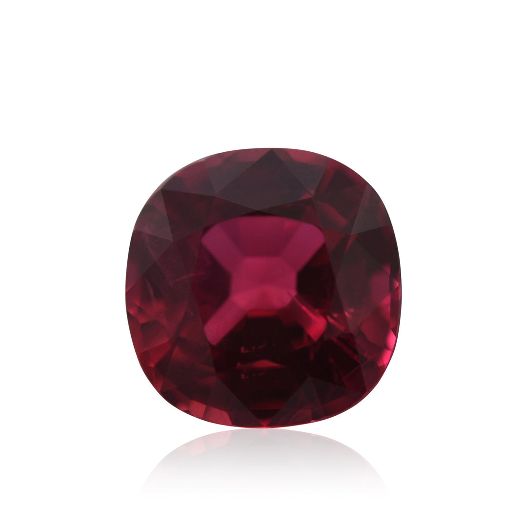 1.41 Carat Red MOZAMBIQUE Cushion Ruby CD Pigeon Blood