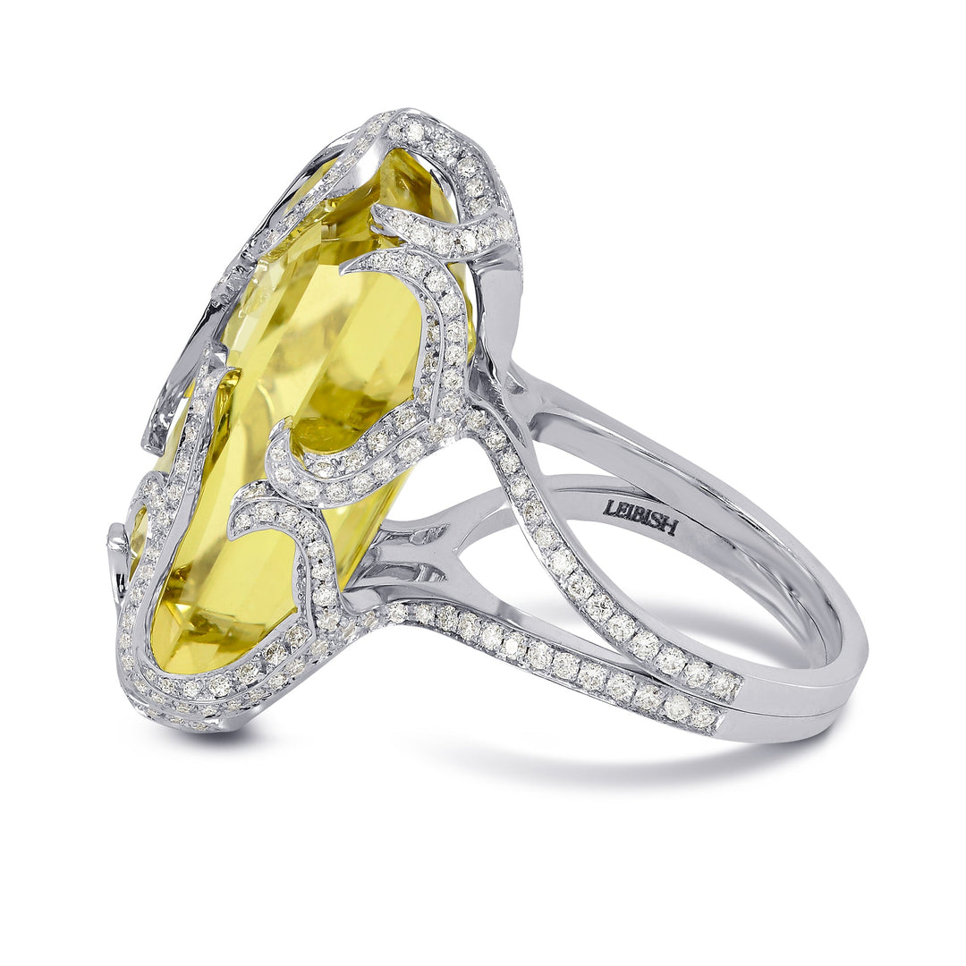Extraordinaire  Belle Citron - Lemon Quartz Diamond Ring